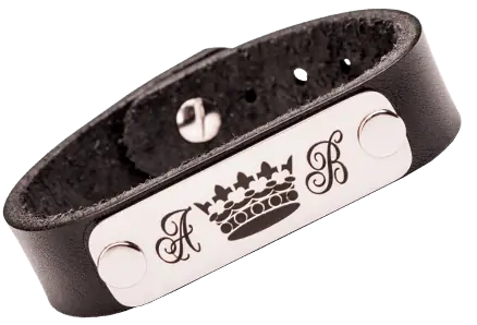 Шкіряний браслет з табличкою Шкіряний браслет з табличкою