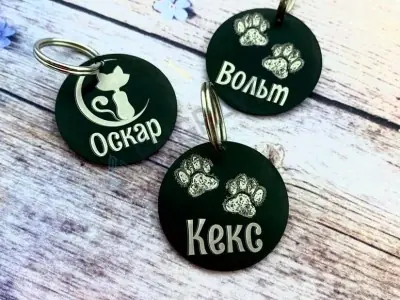 Круглий адресник