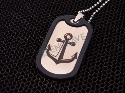 Армійський жетон з гравіюванням