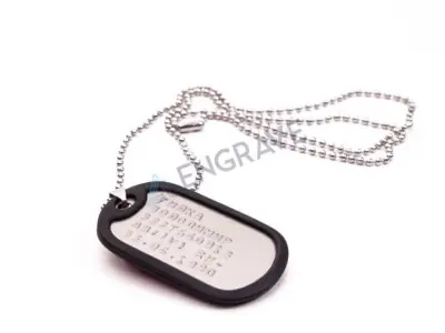 Армійський жетон з ембосуванням