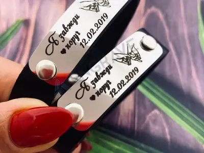 Шкіряний браслет з табличкою Шкіряний браслет з табличкою