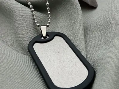 Армійський жетон з гравіюванням