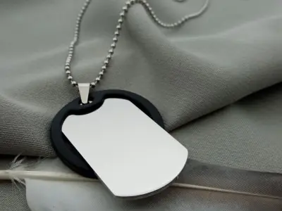 Армійський жетон з гравіюванням