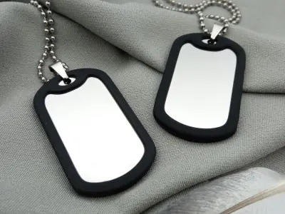 Армійський жетон з гравіюванням