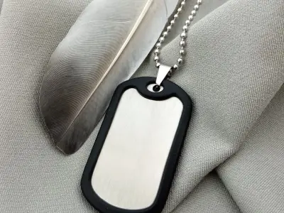 Армійський жетон з гравіюванням