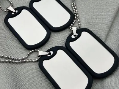 Армійський жетон з гравіюванням