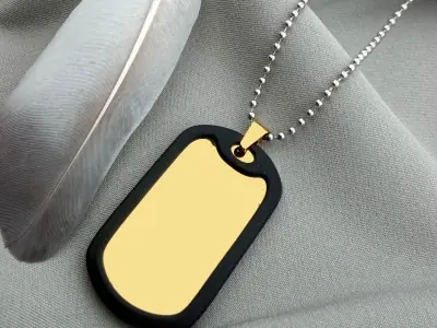 Армійський жетон з гравіюванням