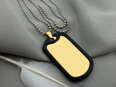 Армійський жетон з гравіюванням