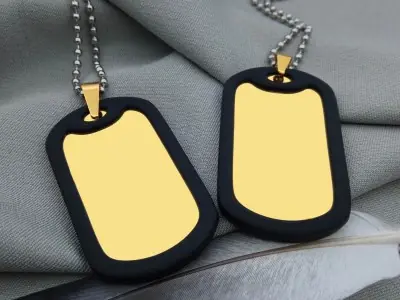 Армійський жетон з гравіюванням