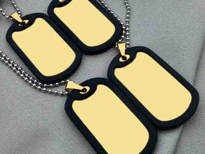 Армійський жетон з гравіюванням