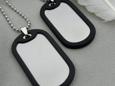 Армійський жетон з ембосуванням