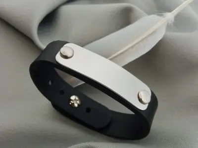 Шкіряний браслет з табличкою Шкіряний браслет з табличкою