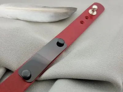 Шкіряний браслет з табличкою Шкіряний браслет з табличкою