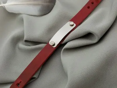 Шкіряний браслет з табличкою Шкіряний браслет з табличкою