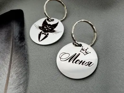 Круглий адресник