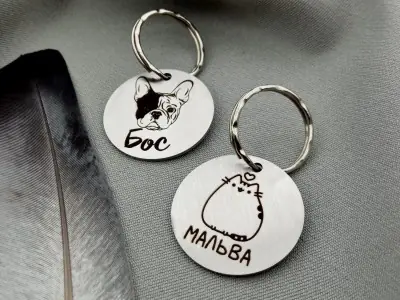 Круглий адресник