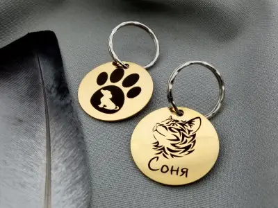 Круглий адресник