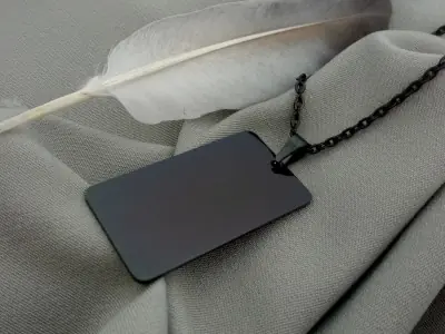 Кулон прямокутний