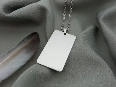 Кулон прямокутний