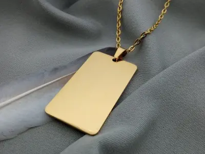 Кулон прямокутний