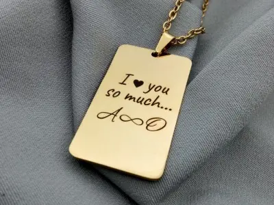 Кулон прямокутний