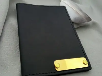 Обкладинка для паспорта з табличкою