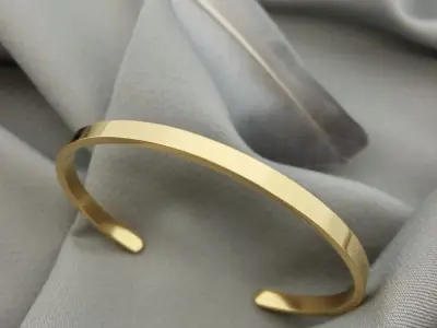 Сталевий браслет вигнутий 4мм