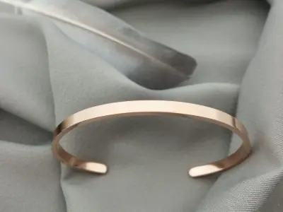 Сталевий браслет вигнутий 4мм