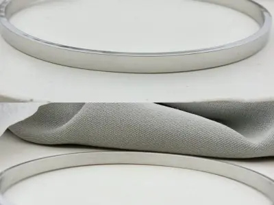 Сталевий браслет вигнутий 4мм