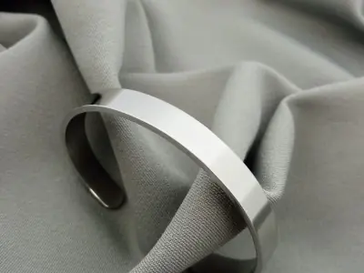 Сталевий браслет вигнутий 8мм