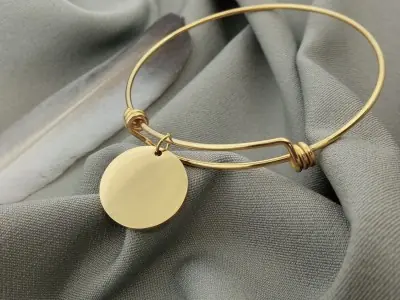 Сталевий браслет з кружечком Сталевий браслет з кружечком