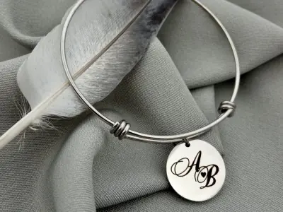 Сталевий браслет з кружечком Сталевий браслет з кружечком