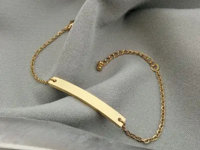 Сталевий браслет тонкий