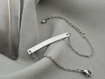 Сталевий браслет тонкий