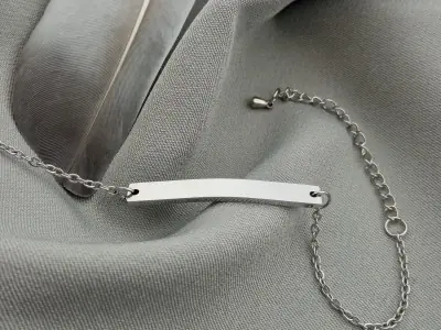 Сталевий браслет тонкий