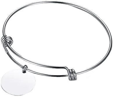 Сталевий браслет з кружечком Сталевий браслет з кружечком